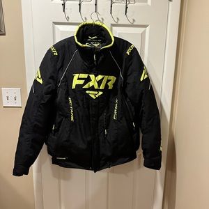 Men’s FXR snowmobile jacket large black and yellow